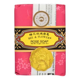 Bee and Flower Soap Rose - 2.65 oz - Case of 12