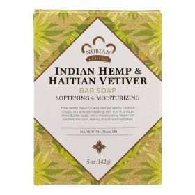 Nubian Heritage Bar Soap Indian Hemp And Haitian Vetiver - 5 oz