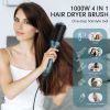 One-Step Hair Dryer Brush;  Blow Dryer Brush Oval Shape Hot Air Brush with Negative Ion;  Ceramic Coating Women Hair Dryer Volumizer Styler