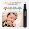 Ear and Nose Hair Trimmer for men and women, Professional nose hair trimmer with Stainless Steel Blad & IPX7 Waterproof System, Facial Eyebrow and Nos