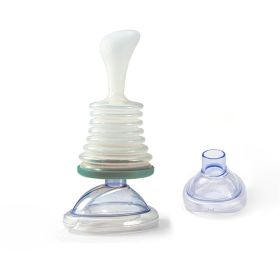 Breathing Trainer Asphyxiation Emergency Rescue Mask Artificial Heart And Lung Device (Option: Green-Breathing trainer-S)