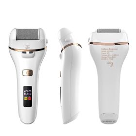 Waterproof Digital Display Electric Foot Grinder To Remove Dead Skin (Option: White-USB)
