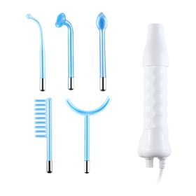 Beauty Instrument 5-piece Set Of Current Comb Stick Red Purple Blue Light (Option: Blue-EU)