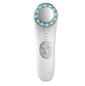 Facial Massager Skin Care Tools 7 In 1 Face Lifting Machine Galvanic Facial Machine Face Tightening Machine For Skin High Frequency Facial Machine (Option: Silver-English manual)