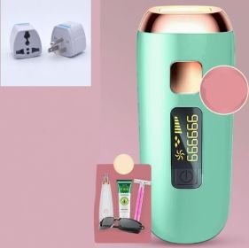 Freezing Point Hair Removal Instrument Ladies Special Whole Body Household (Option: Premium light green-US)
