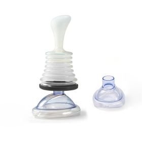 Breathing Trainer Asphyxiation Emergency Rescue Mask Artificial Heart And Lung Device (Option: Black-Breathing trainer-S)