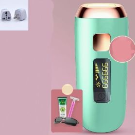 Freezing Point Hair Removal Instrument Ladies Special Whole Body Household (Option: Excellent share of light green-US)